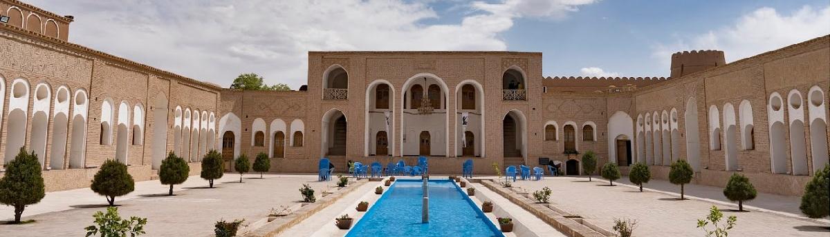 The House of Haj Agha Ali in Rafsanjan, a magnificent adobe structure with remarkable interior design.